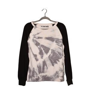 THE LAUNDRY ROOM NEW $68  Black Tie-Dye Raglan Sleeve Sweatshirt Small